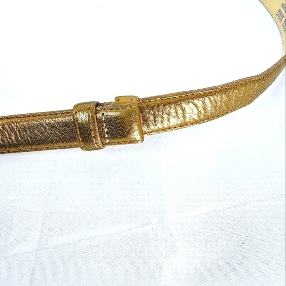 Cuir Véritable Genuine Leather Curved Stud Paisley Adjustable Belt - Picture 6 of 7